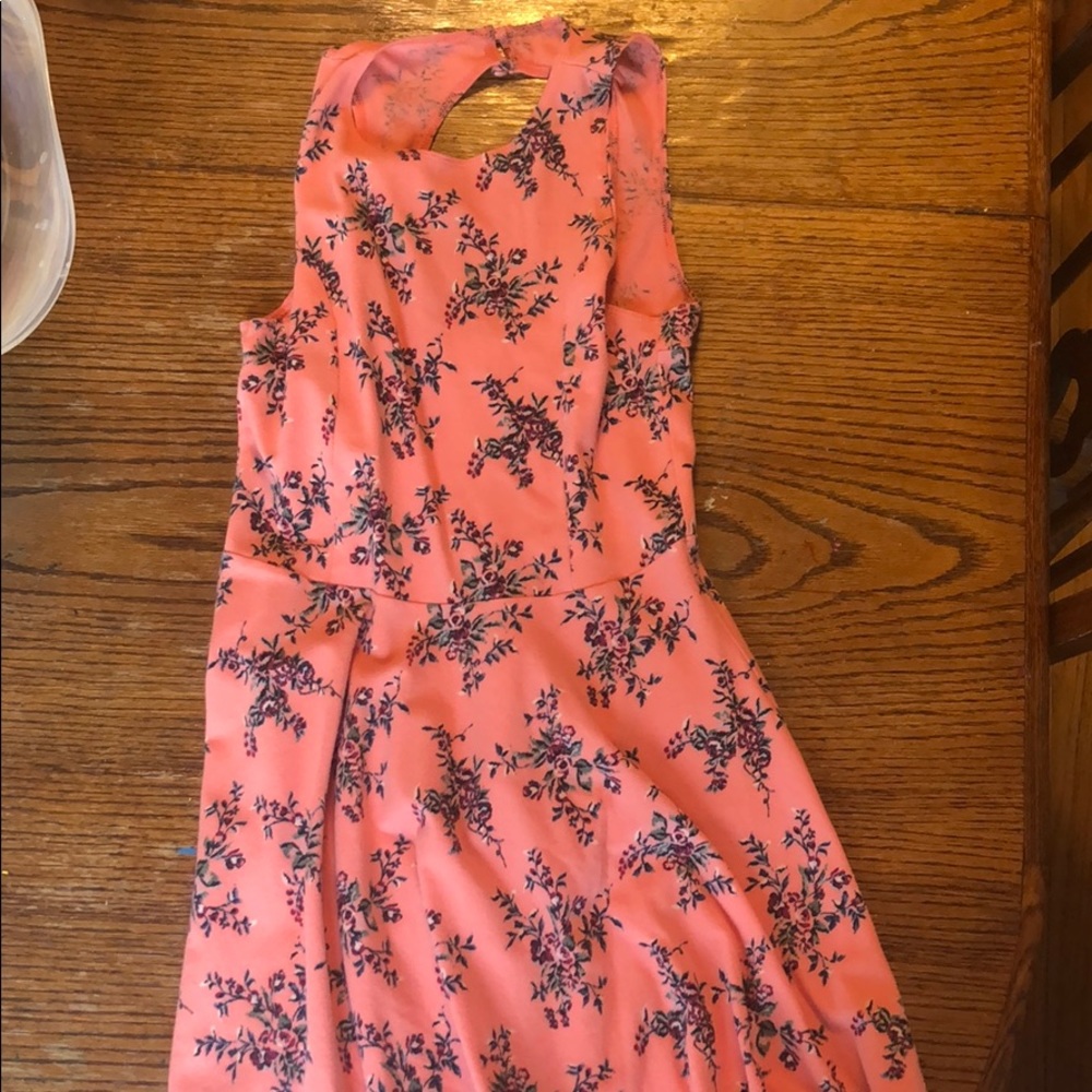 Pink flower dress